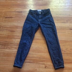 Everlane High Rise Dark Wash Skinny Jeans